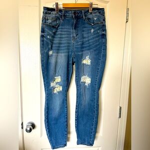 Judy Blue Lemon Patch High Waist Skinny Jeans